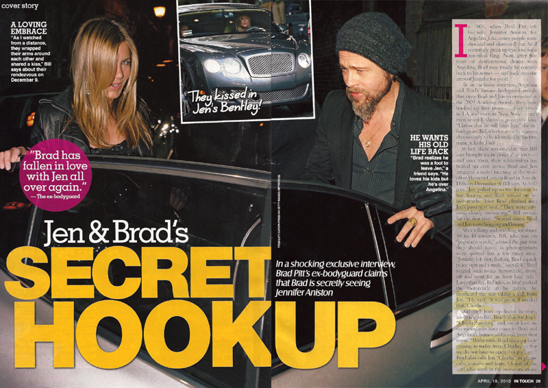 Illustration for article titled This Week In Tabloids: Brad & Jen Seen Kissing; Whitney Houston On Coke